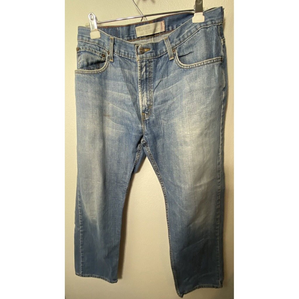 Levis 559 Jeans Men 34x30 (Tag Reads 34x34)Relaxed Fit Straight Leg Medium Wash